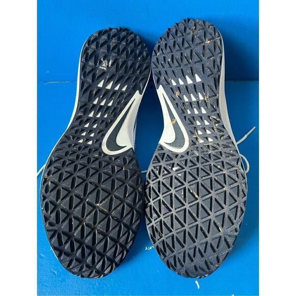 Nike Vapor Edge Turf White/navy blue Football Shoes Men’s Size 15 CV6353-103 - Picture 4 of 6